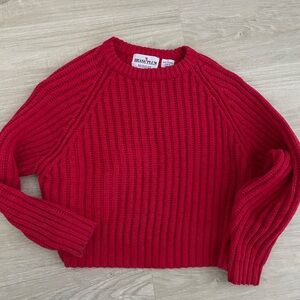 Vintage Nordstrom Red Sweater, size small